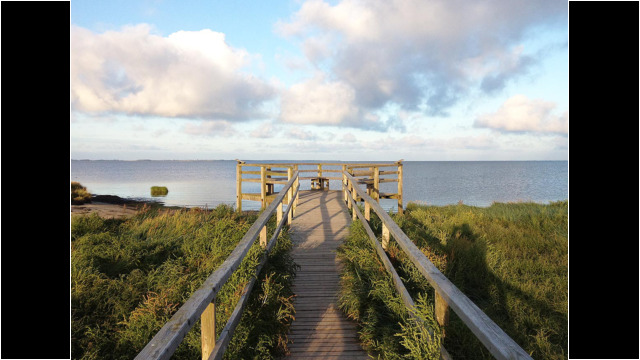 Aussichtspunkt am Wattenmeer