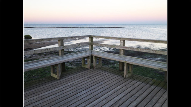 Abend auf der Plattform