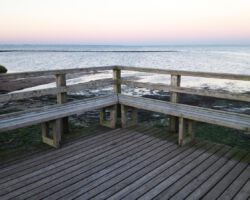 Abend auf der Plattform